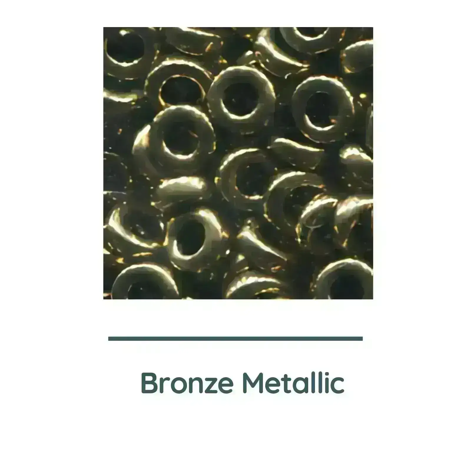 Miyuki Spacer Beads, 2.2x1mm, 7g Tube, Bronze Metallic - Image 2