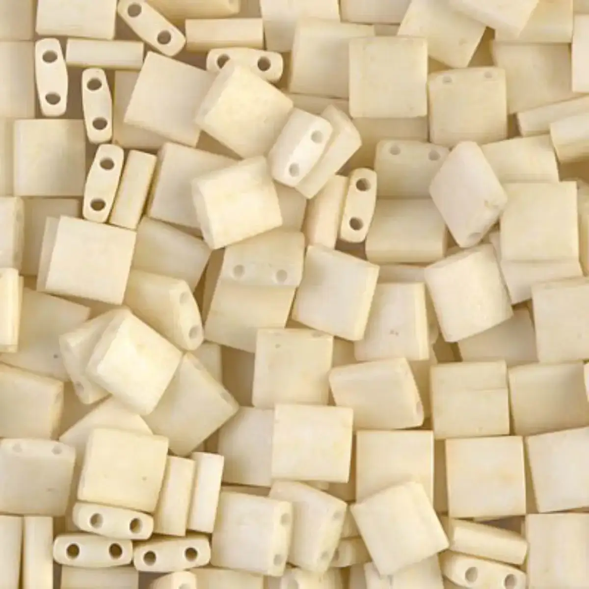Miyuki Tila Beads, TL-2021, Matte Cream, 5g
