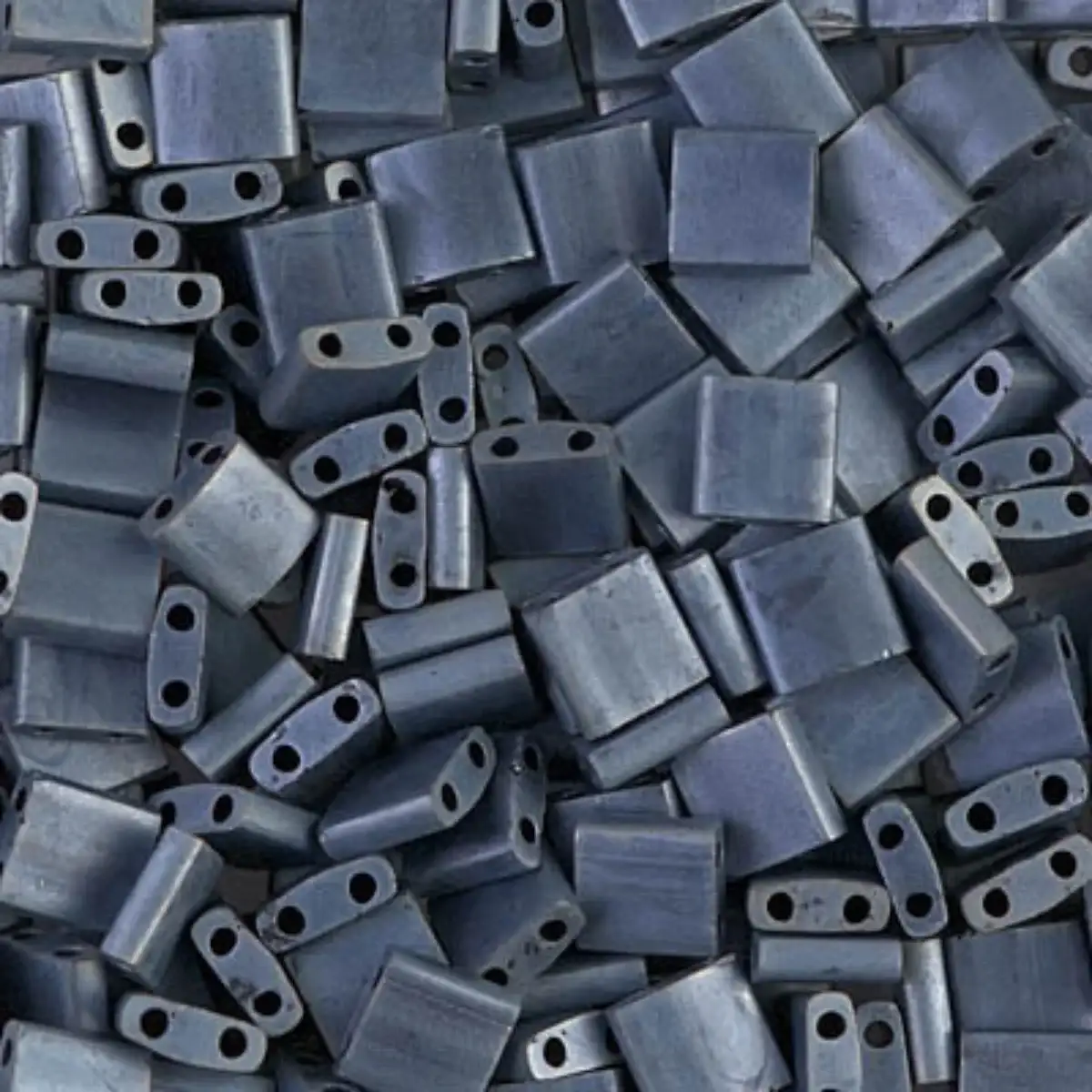 Miyuki Tila Beads, TL-2001, Matte Gunmetal, 5g