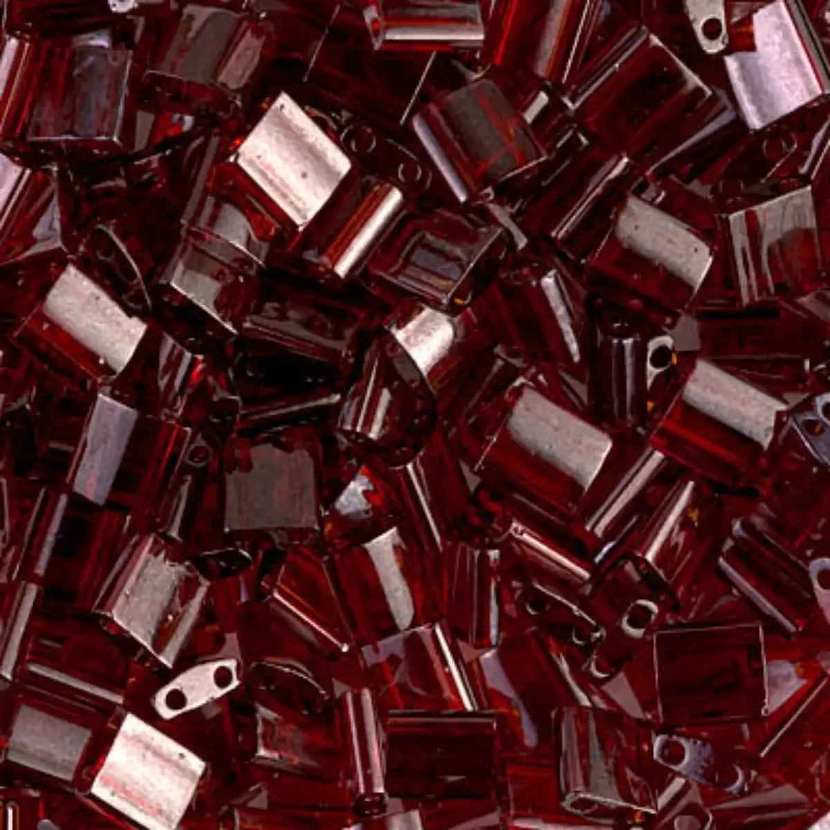 Miyuki Tila Beads, TL-304, Garnet Gold Luster, 5g