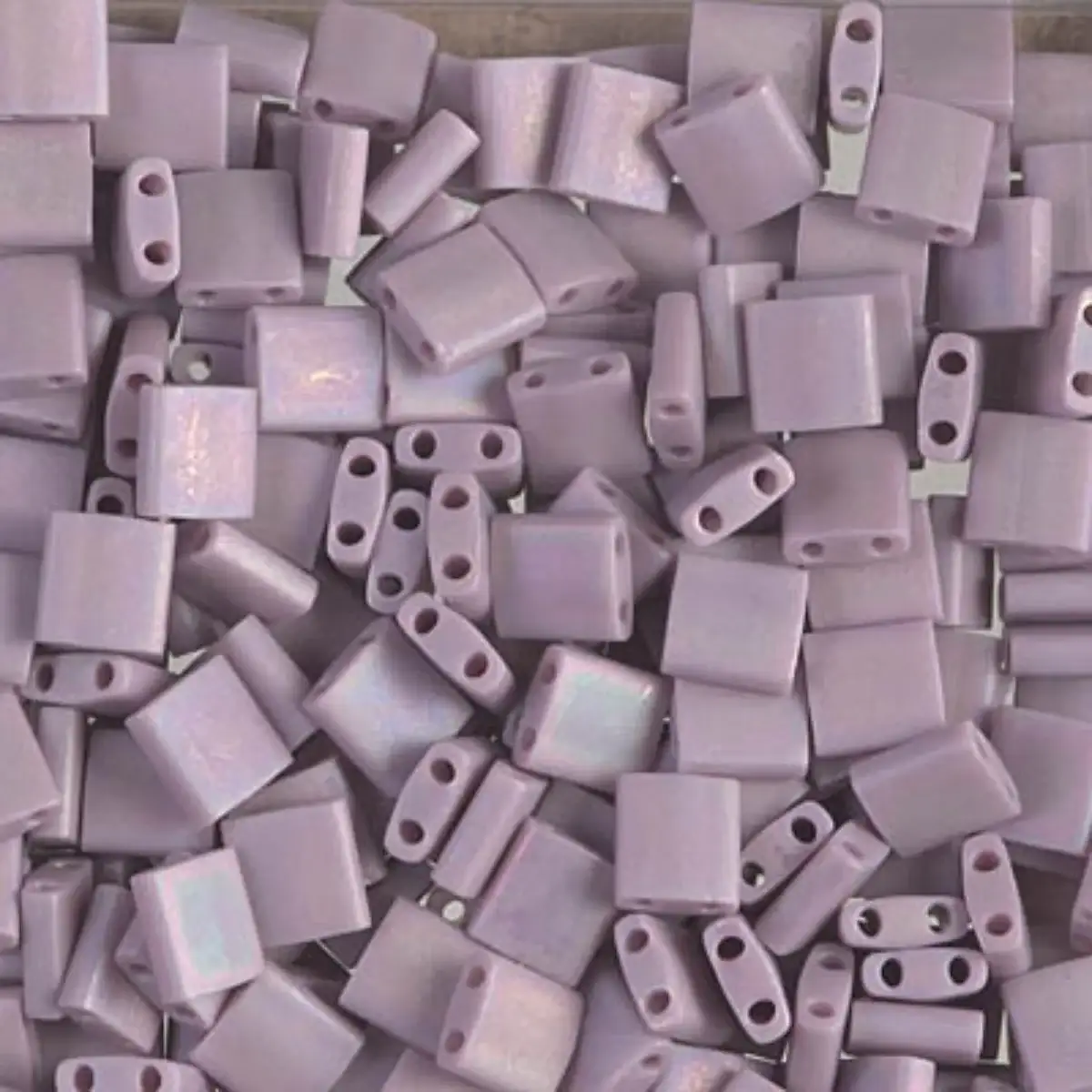 Miyuki Tila Beads, TL-410FR, Matte Mauve AB, 5g