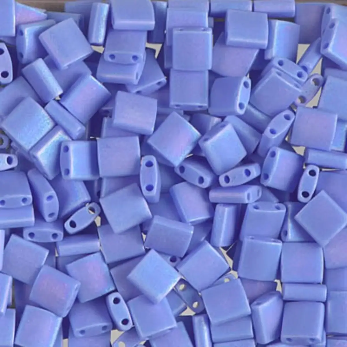 Miyuki Tila Beads, TL-417L-FR, Matte Periwinkle AB, 5g