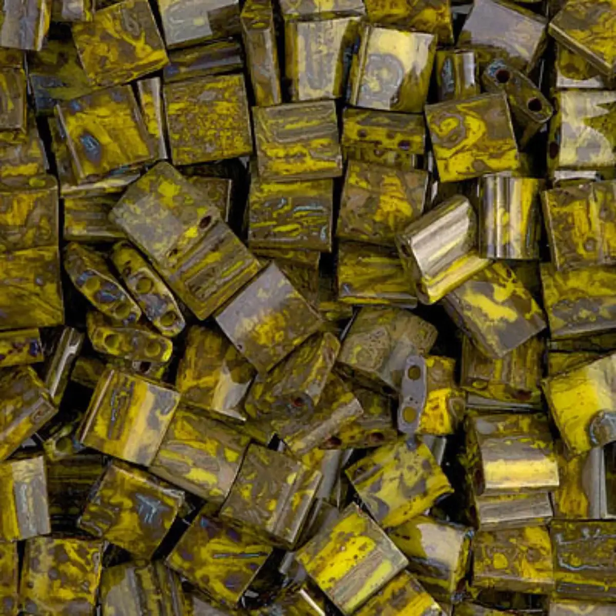 Miyuki Tila Beads, TL-4519, Picasso Yellow, 5g