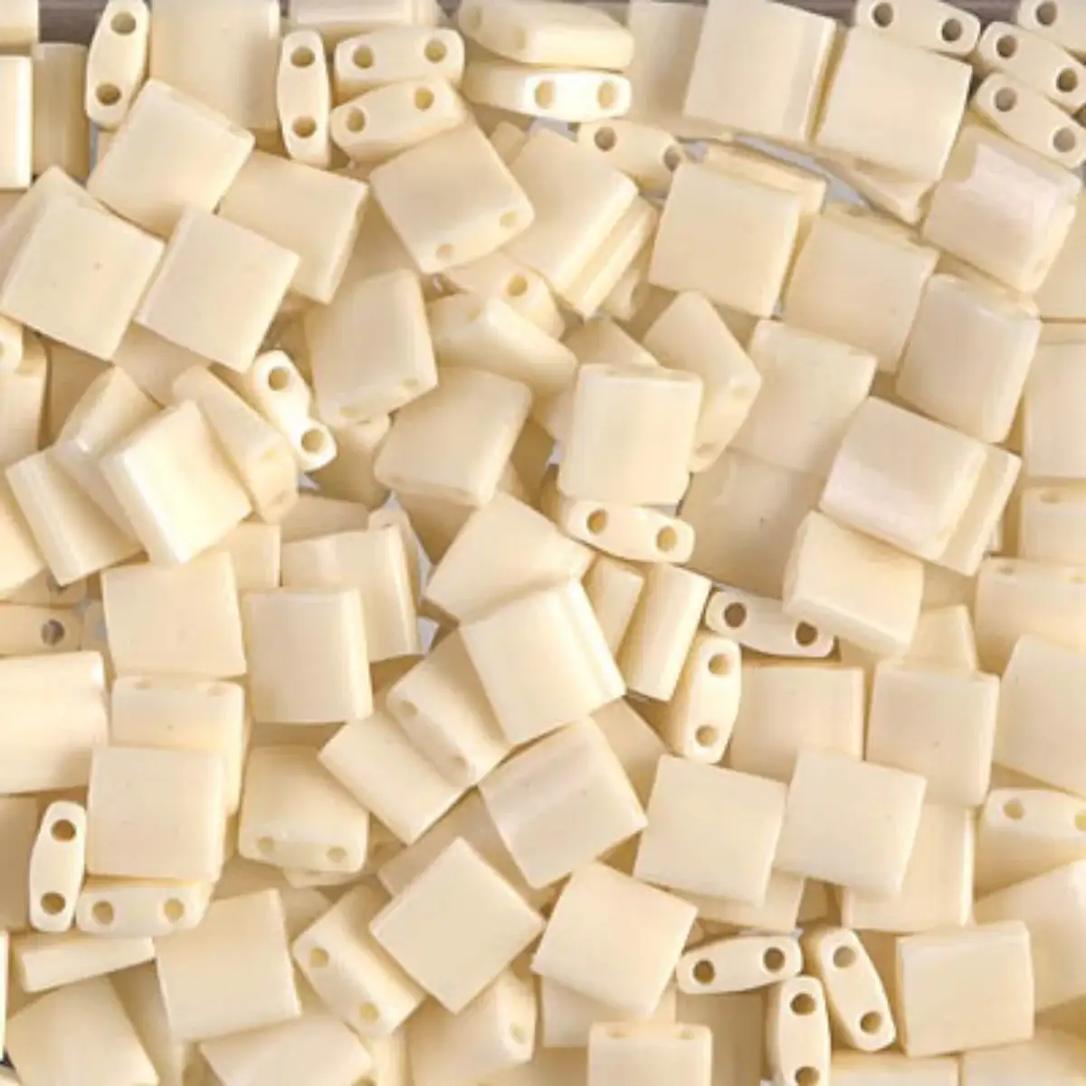 Miyuki Tila Beads, TL-491, Ivory Pearl Ceylon Luster, 5g