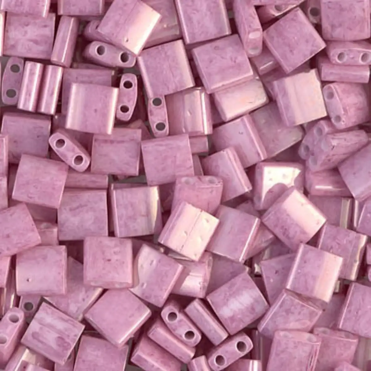 Miyuki Tila Beads, TL-599, Opaque Antique Rose Luster, 5g