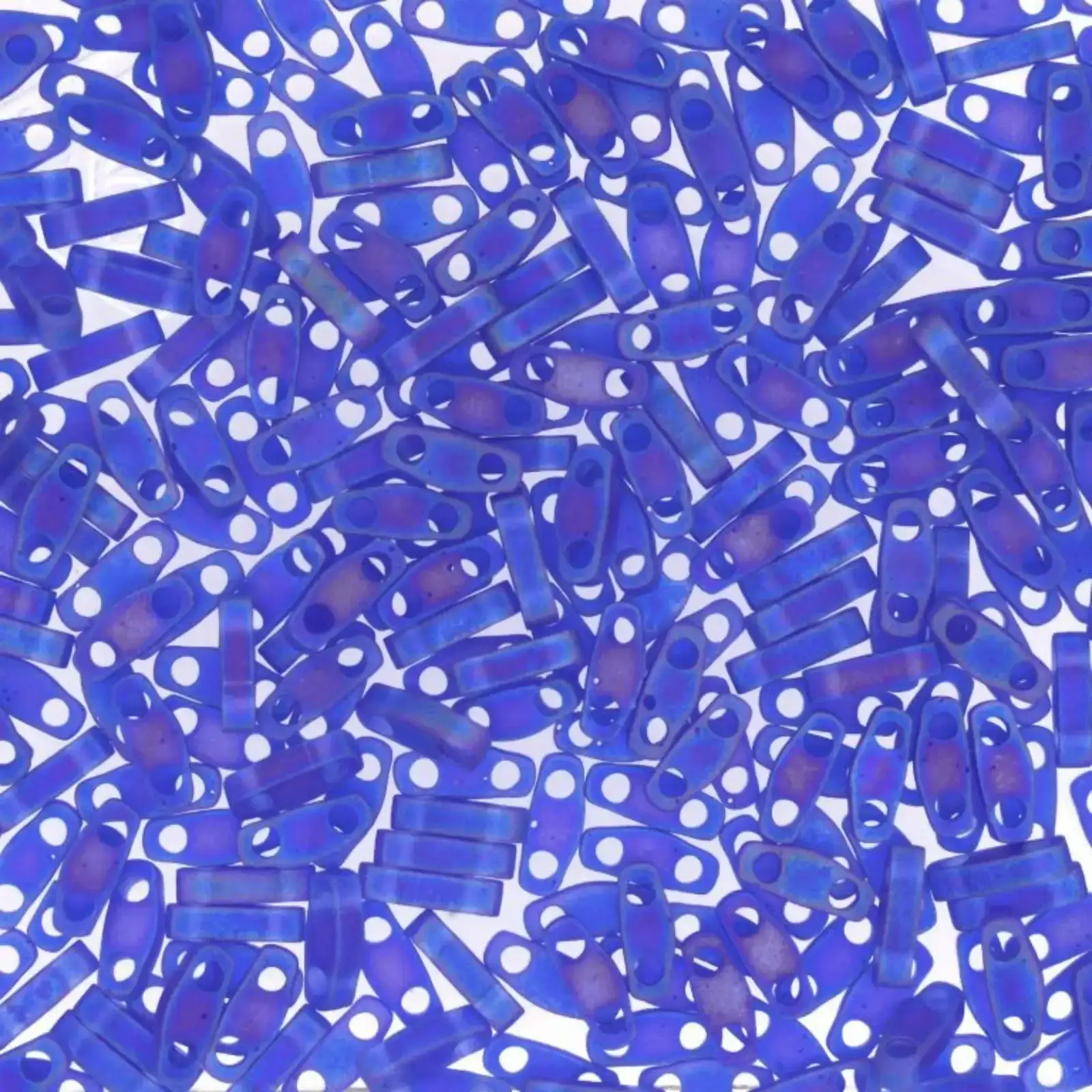 Miyuki Quarter Tila Beads, QTL-151FR, Cobalt Transparent Matte AB, 5g