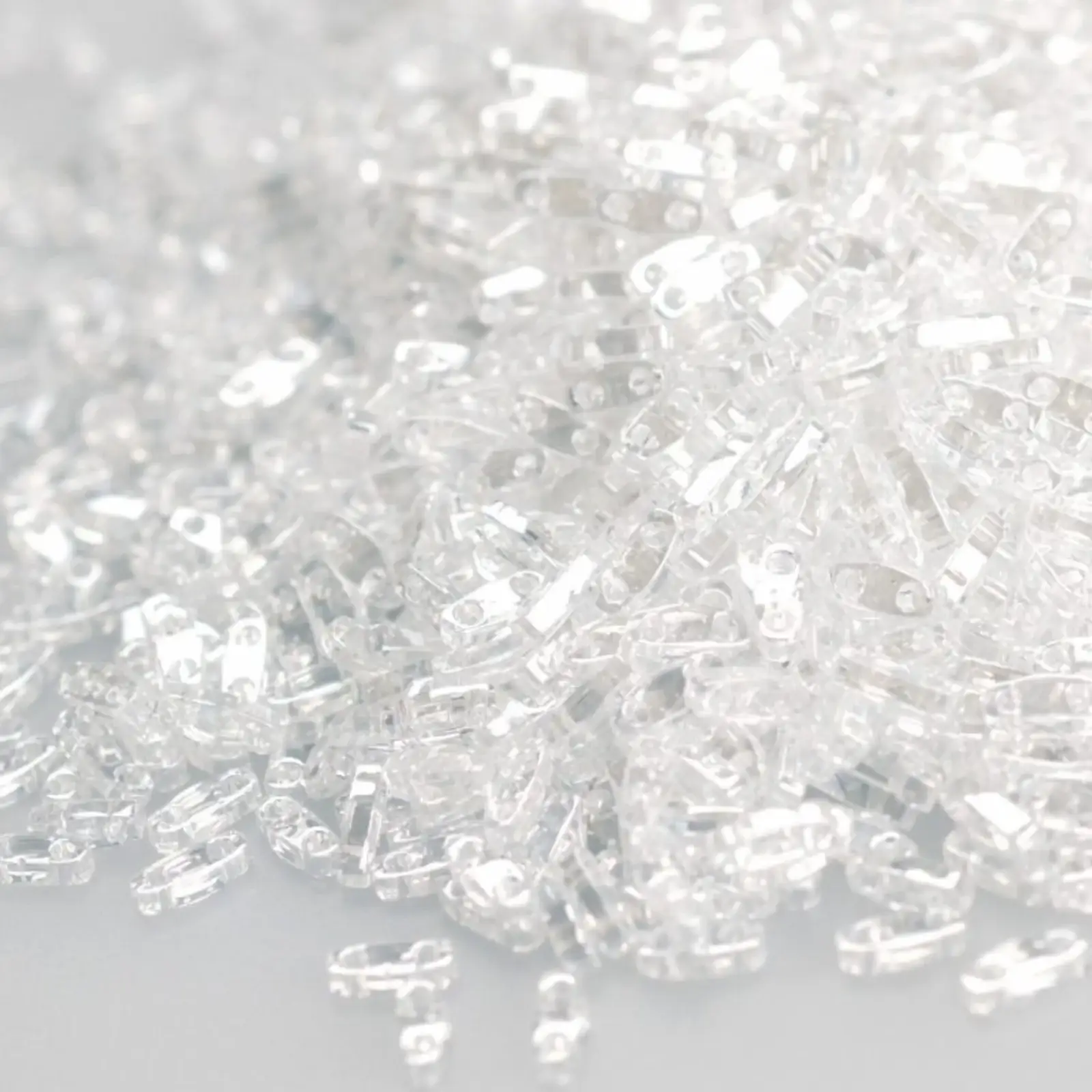 Miyuki Quarter Tila Beads, QTL-160, Crystal Luster, 5g