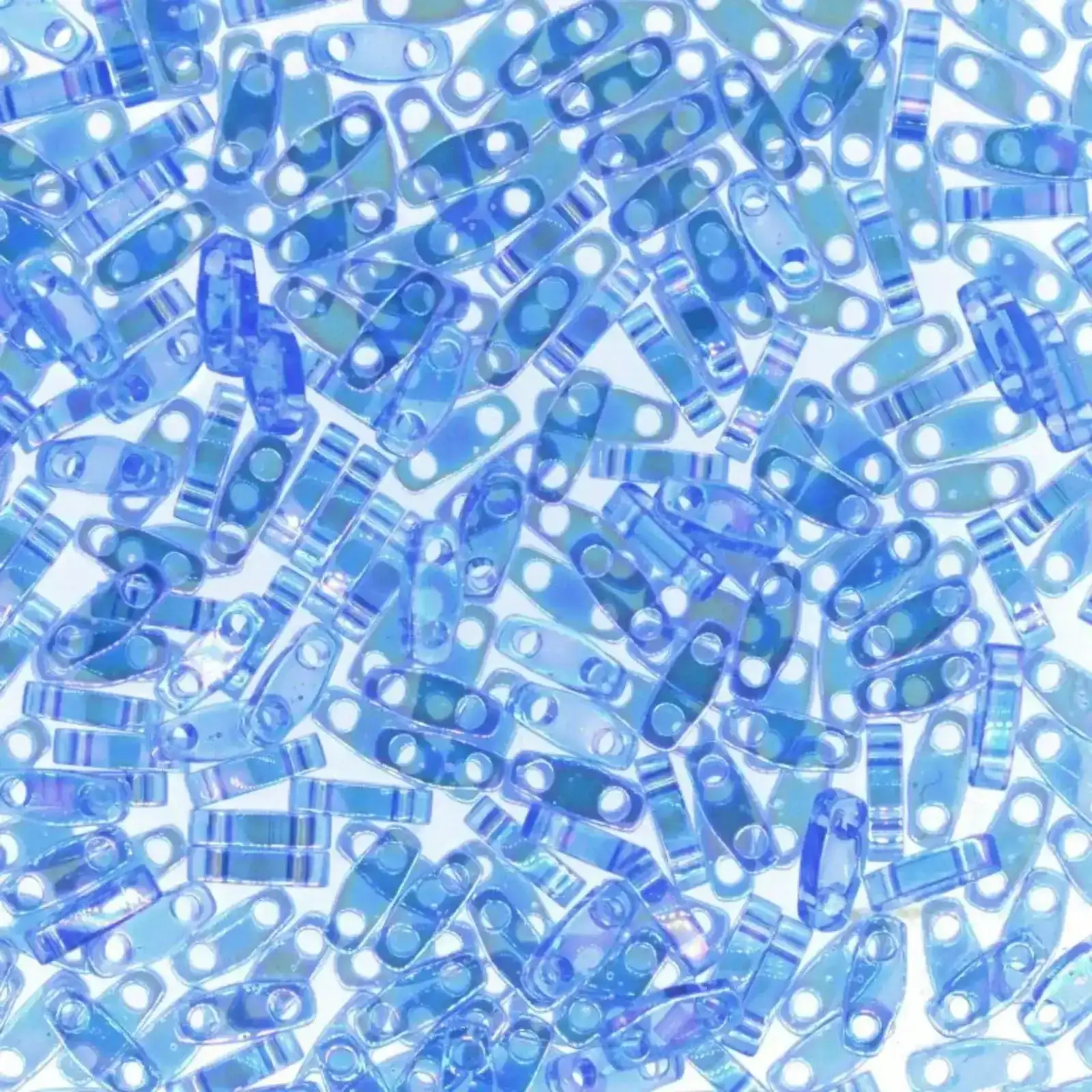 Miyuki Quarter Tila Beads, QTL-261, Sapphire Transparent AB, 5g