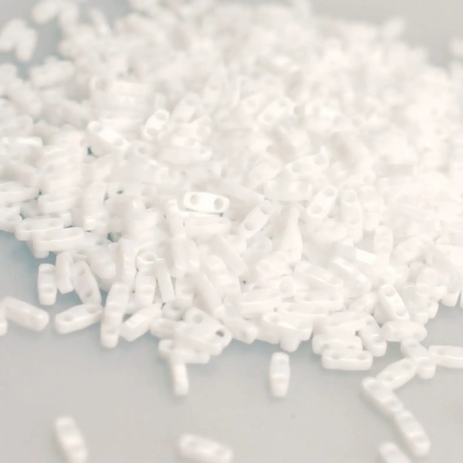 Miyuki Quarter Tila Beads, QTL-402, White Opaque, 5g
