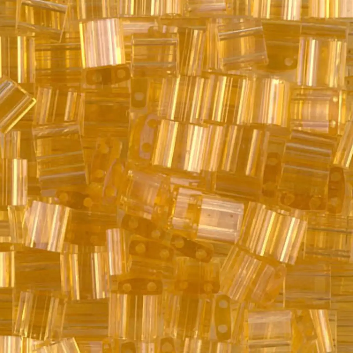 Miyuki Tila Beads, TL-132, Transparent Pale Topaz, 5g