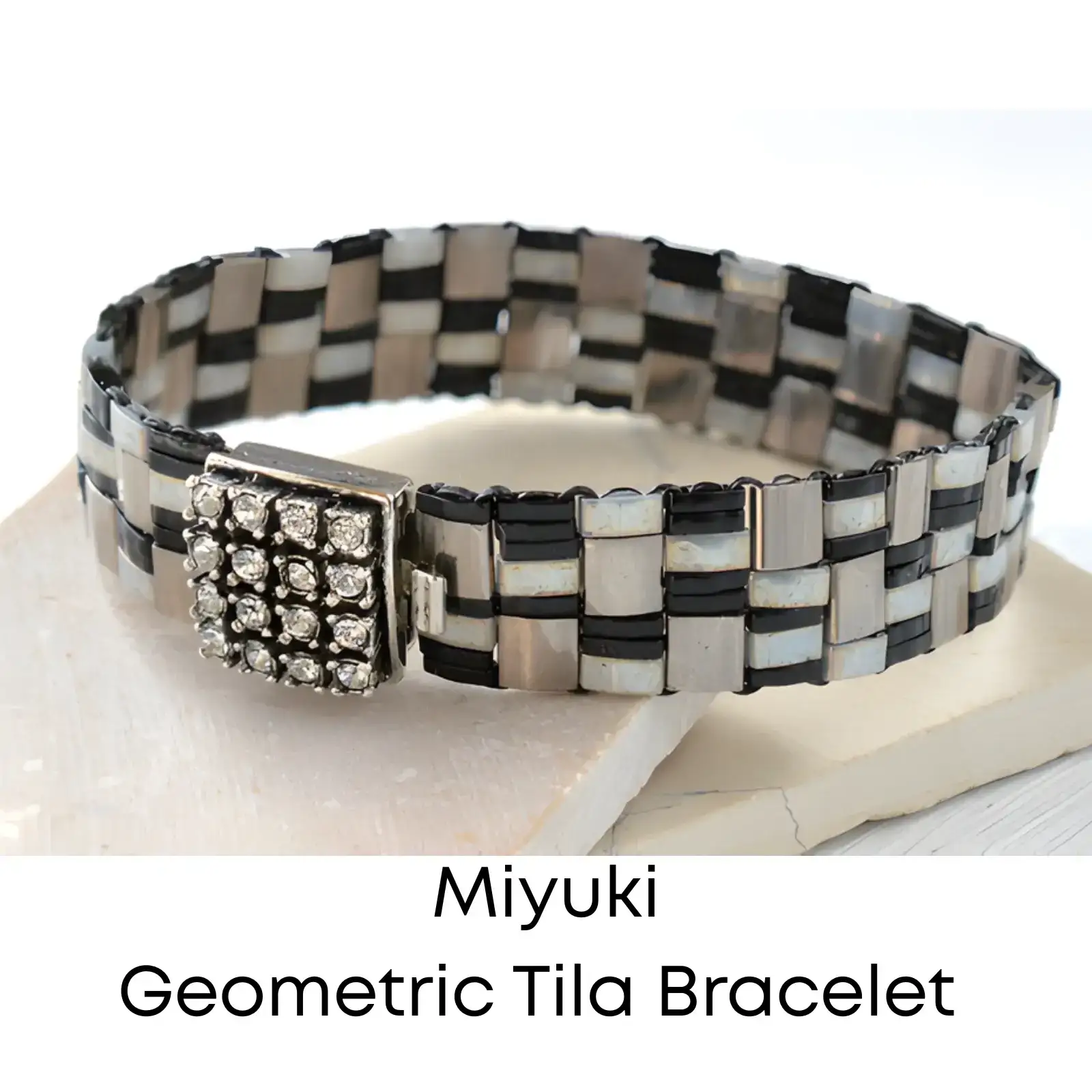 Miyuki Tila Beads, TL-131, Crystal, 5g - Image 2