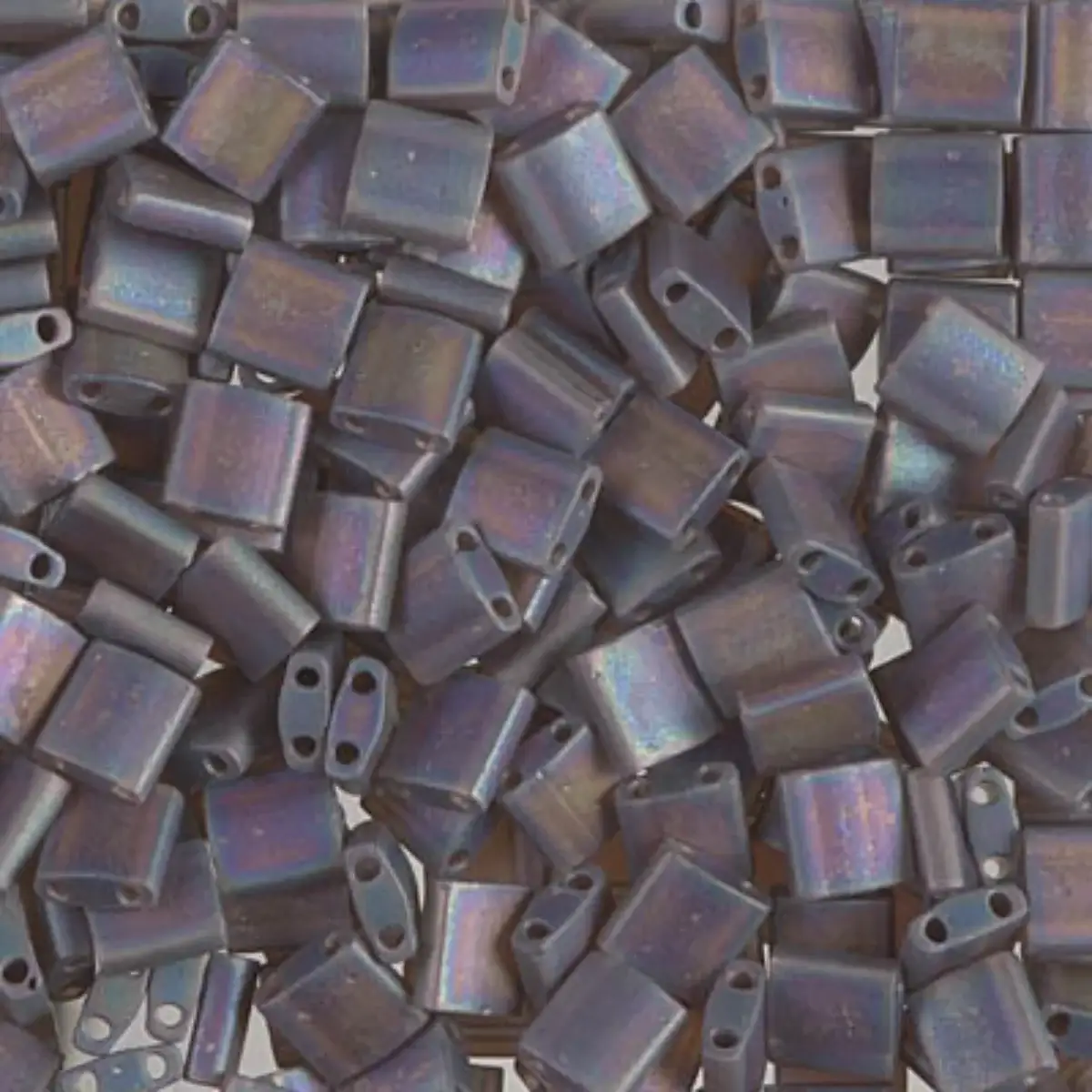 Miyuki Tila Beads, TL-135FR, Matte Transparent Root Beer AB, 5g