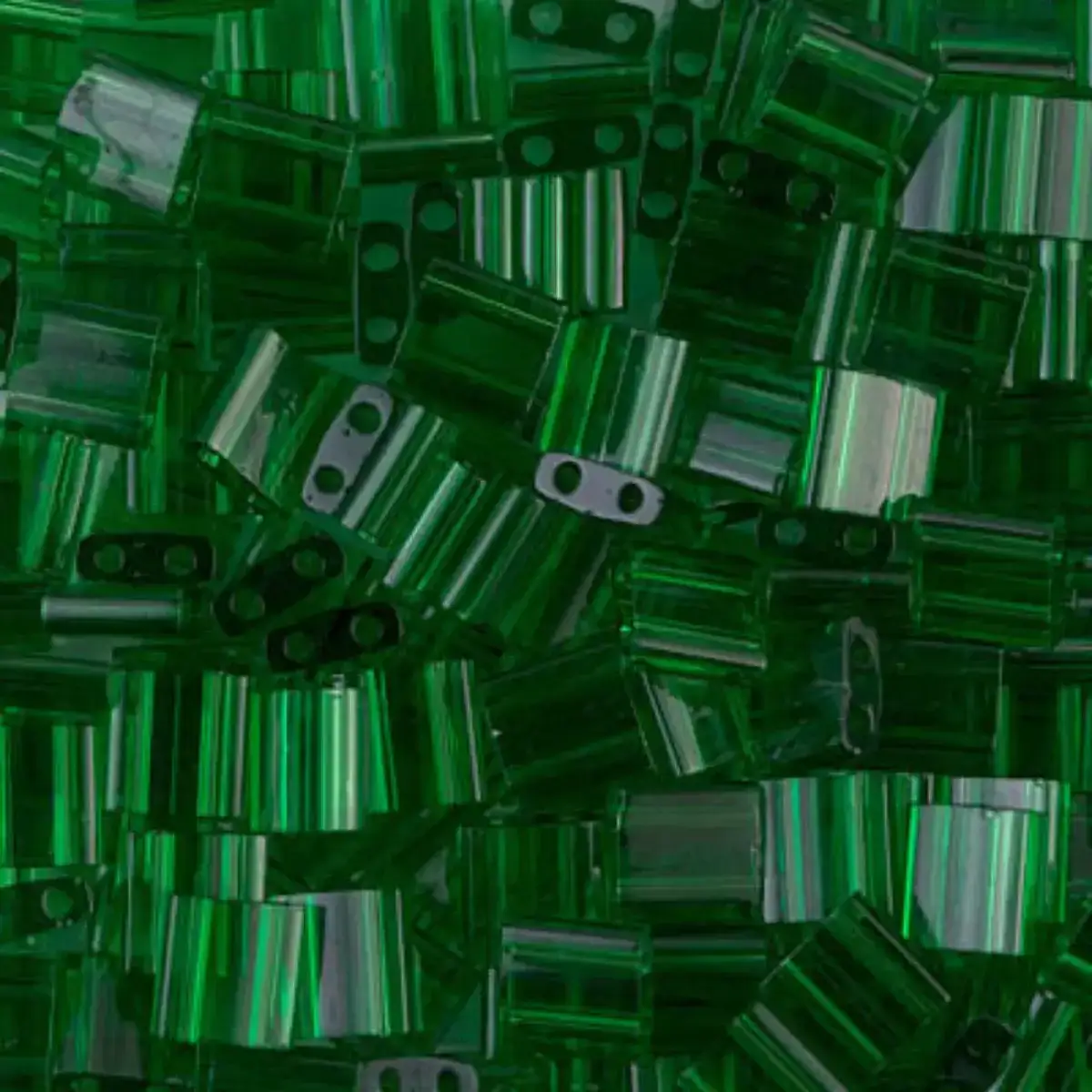 Miyuki Tila Beads, TL-146, Transparent Green, 5g