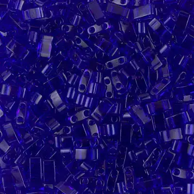 Miyuki Half Tila Beads, HTL-151, Cobalt Transparent 5g