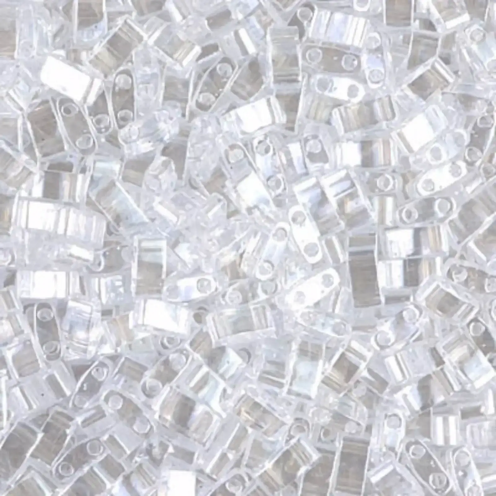 Miyuki Half Tila Beads, HTL-160, Crystal Luster 5g