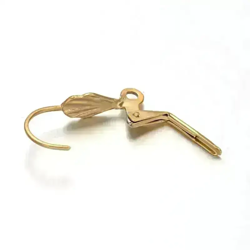 Monaco 11, 304 Stainless Steel Leverback Leaf Earrings - Image 5