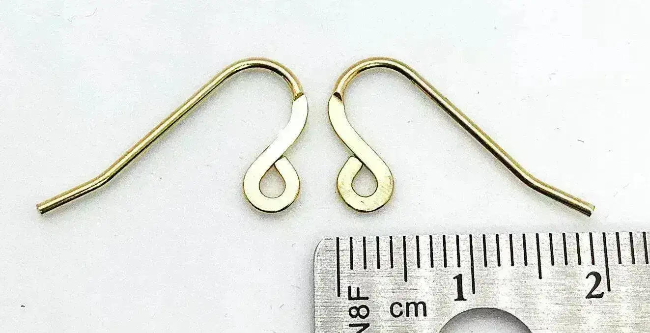 Monaco 2, 304 Stainless Steel Earring Wires, 2 or 5 Pair - Image 3