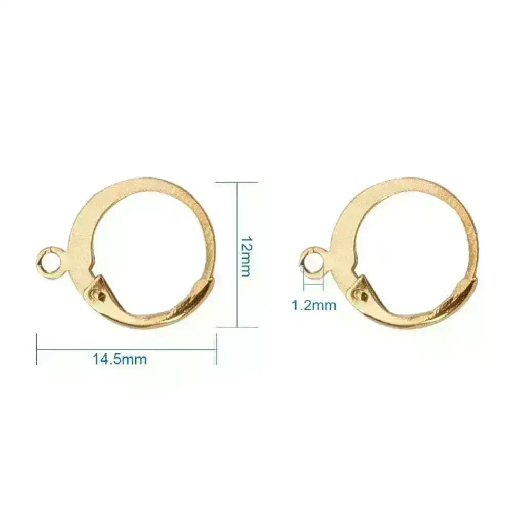 Monaco 8, Round Leverbacks, 304 Stainless Steel, 5 Pair, 3 Finishes, - Image 2