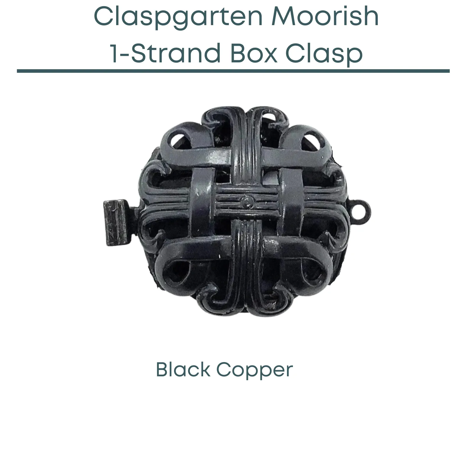 Claspgarten Moorish, 1 or 3-Strand Box Clasp, 2 Finishes - Image 3