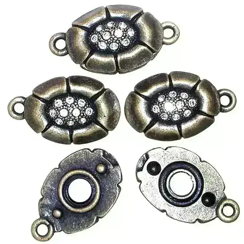 Claspgarrten Nestle, 1-Strand Magnetic Clasp, 2 Finishes - Image 4