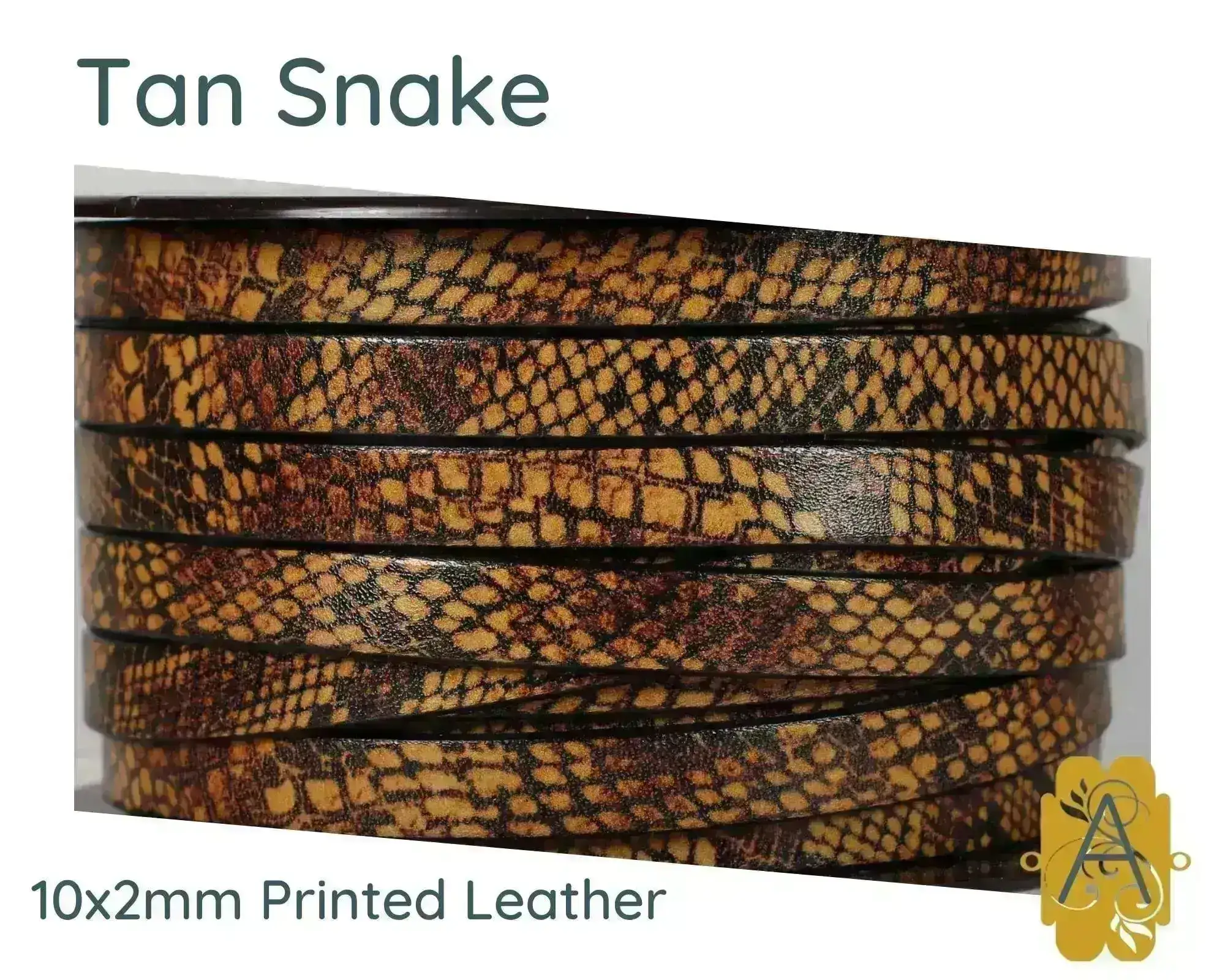 Beautifully Printed Flat Leather, 5mm or 10mm, 4 Prints - Image 4