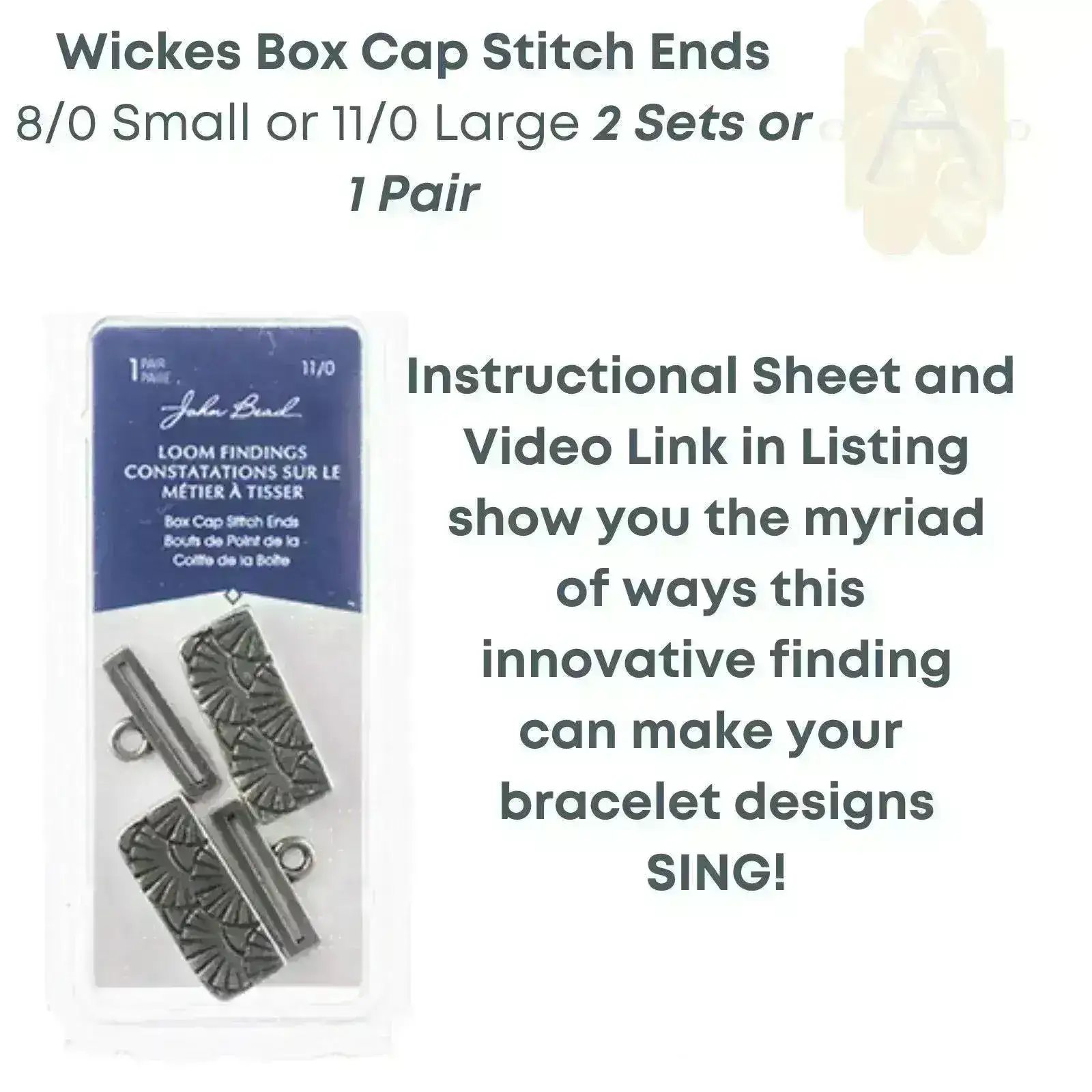 Wickes Box Cap Stitch in End Caps, 2 Sizes, 3 Finishes - Image 8