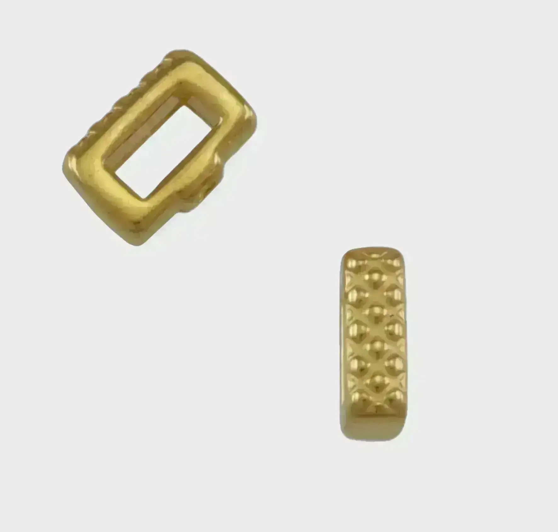 Crosshatch, Crimp Sliders for 5 or 10mm Flat Leather, 2 Pcs. - Image 5
