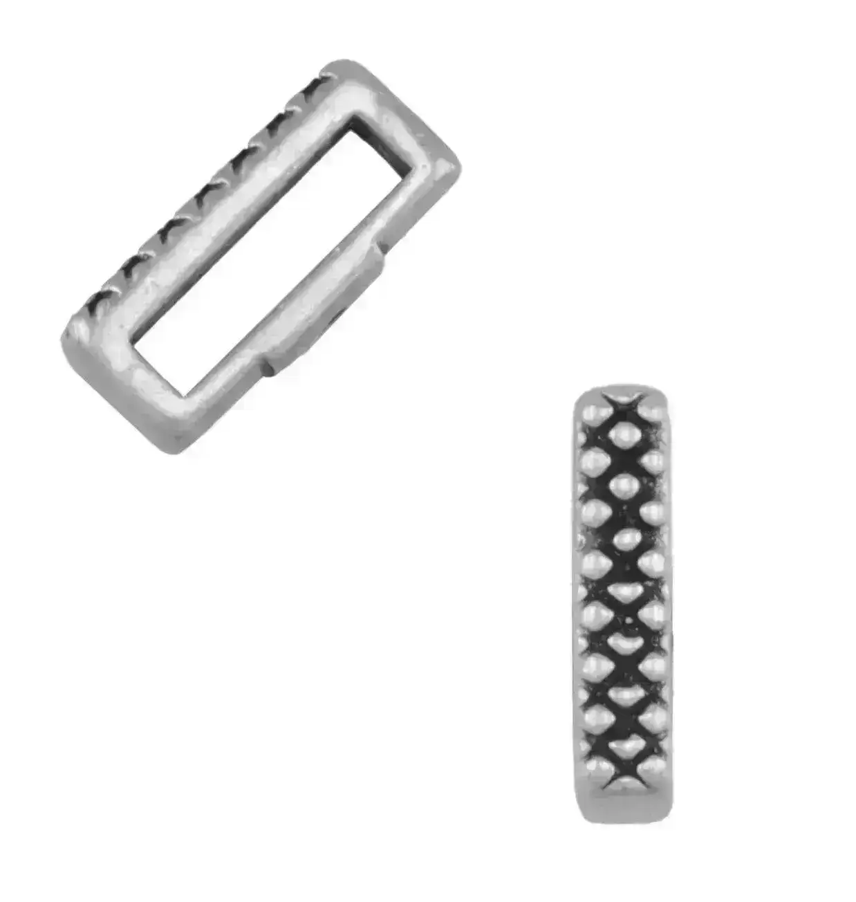 Crosshatch, Crimp Sliders for 5 or 10mm Flat Leather, 2 Pcs. - Image 6