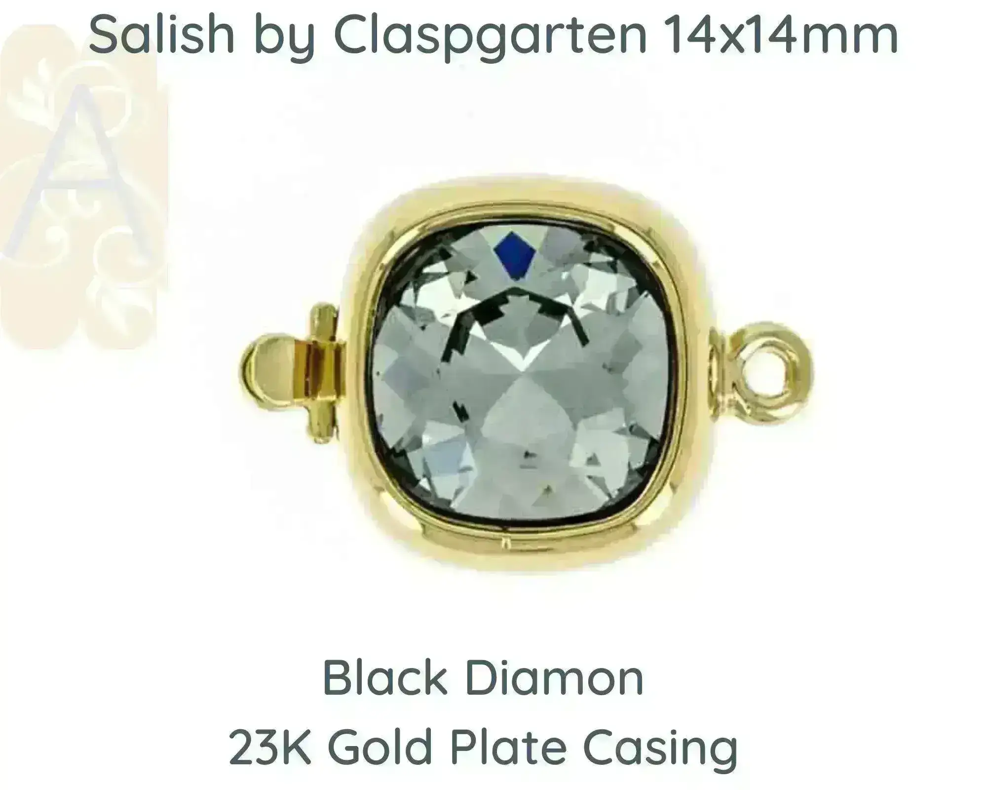 Claspgarten Salish, 1-Strand Box Clasp, Swarovski Crystal - Image 3