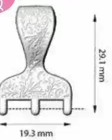 Cymbal Lygia Bail for 8/0 Seed Beads, 1 pc - Image 3