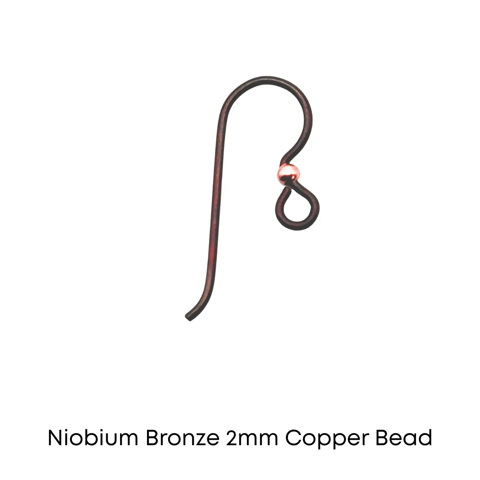 Tierracast Niobium, 2mm Bead French Hook Earring Wires, 2 Pairs - Image 12