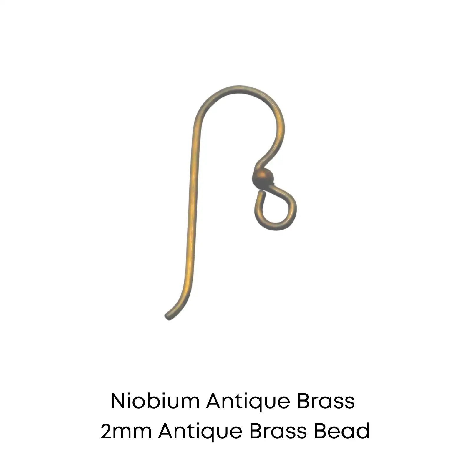 Tierracast Niobium, 2mm Bead French Hook Earring Wires, 2 Pairs - Image 13