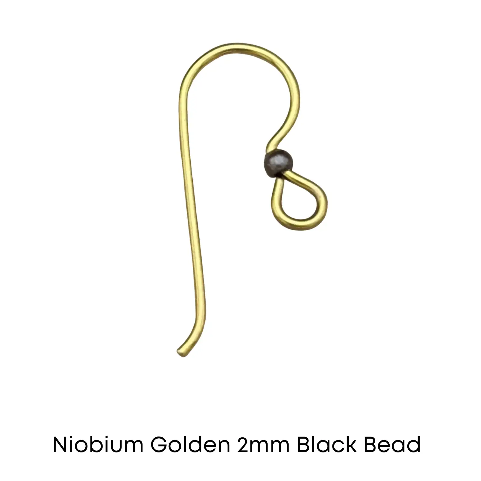 Tierracast Niobium, 2mm Bead French Hook Earring Wires, 2 Pairs - Image 7