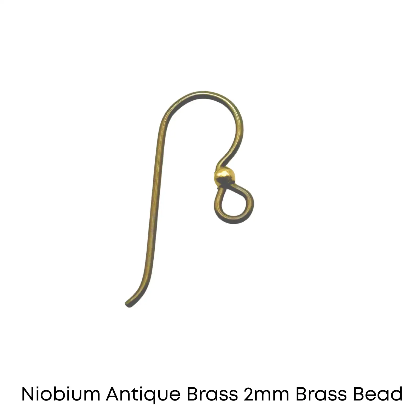Tierracast Niobium, 2mm Bead French Hook Earring Wires, 2 Pairs - Image 9
