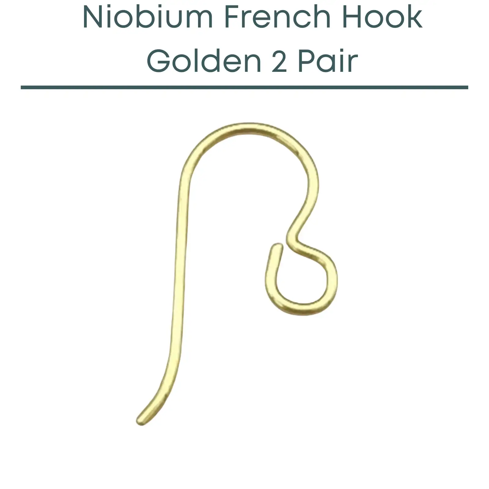 Tierracast Niobium French Hook Ear Wires, Regular Loop - Image 3