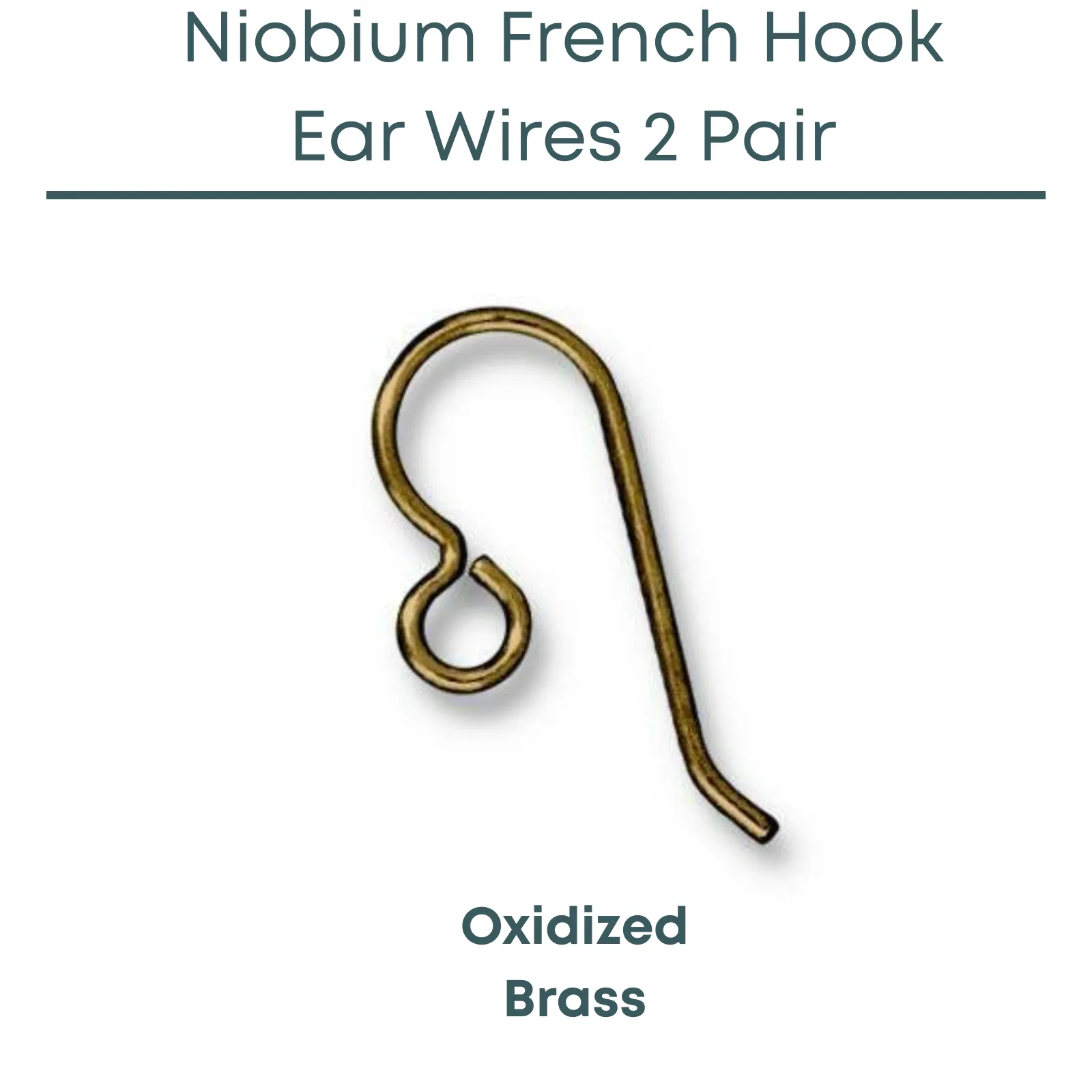 Tierracast Niobium French Hook Ear Wires, Regular Loop - Image 4