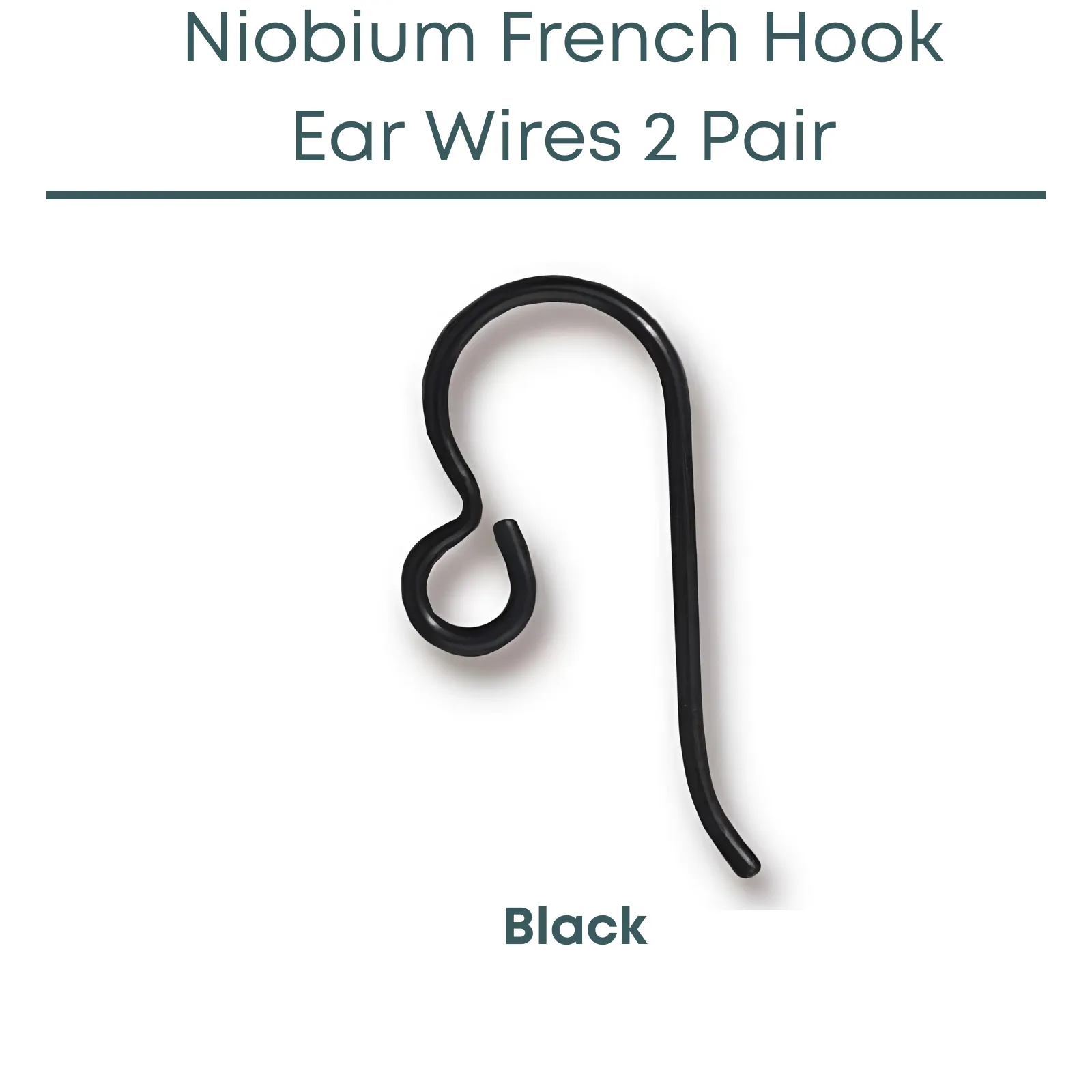 Tierracast Niobium French Hook Ear Wires, Regular Loop - Image 5
