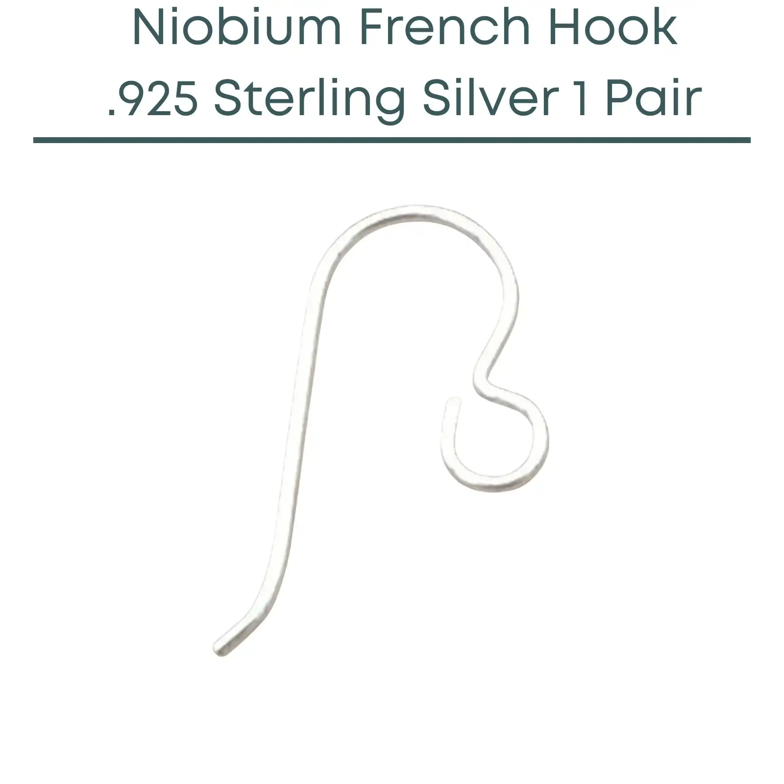 Tierracast Niobium French Hook Ear Wires, Regular Loop - Image 6