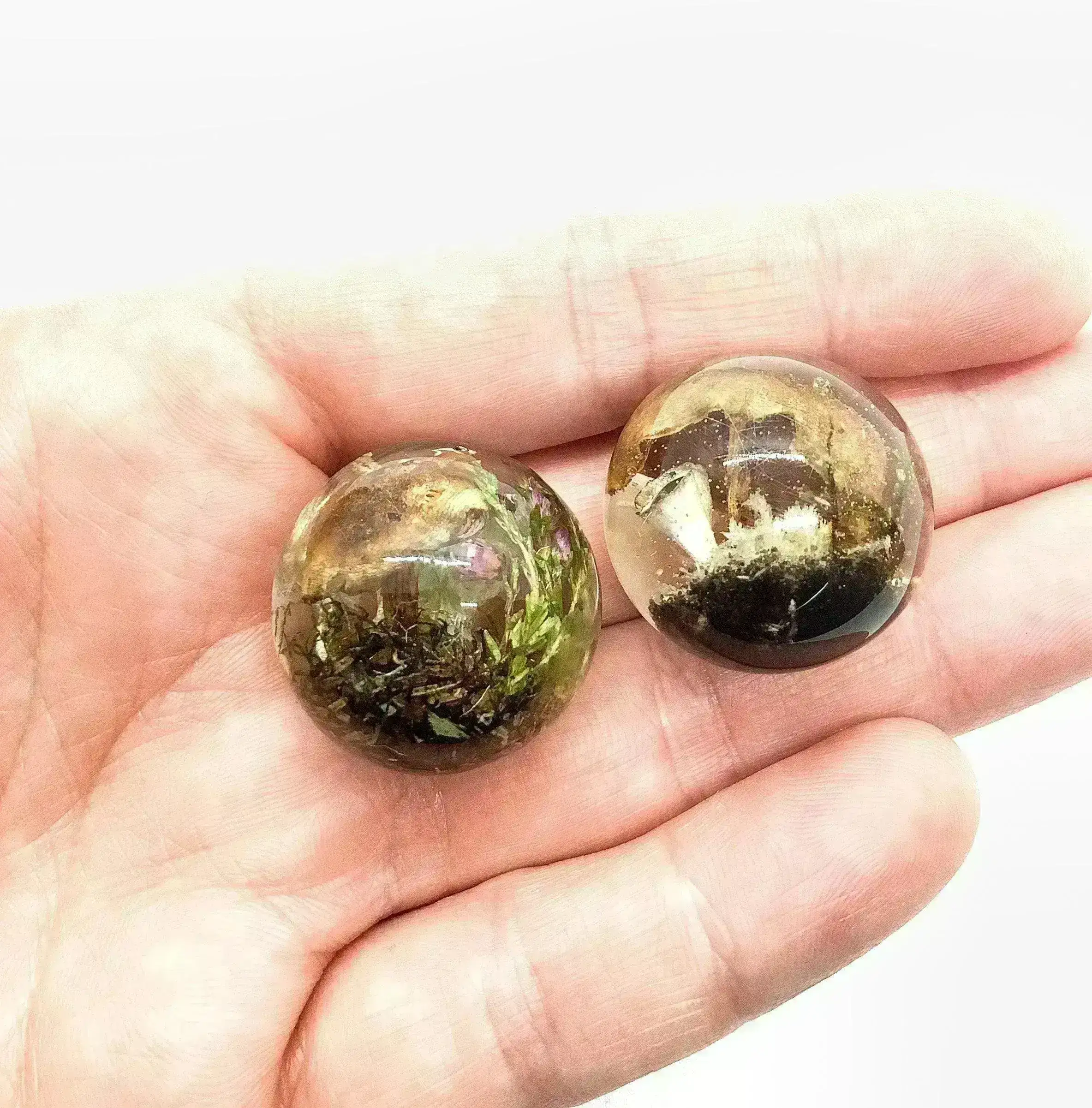 Mushroom Sphere, Ball or Pendant, Handmade with Real Dried Flora - Image 4