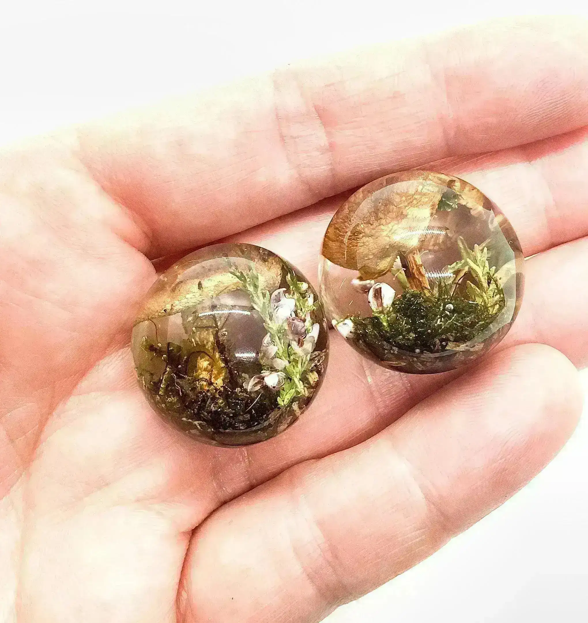 Mushroom Sphere, Ball or Pendant, Handmade with Real Dried Flora - Image 5