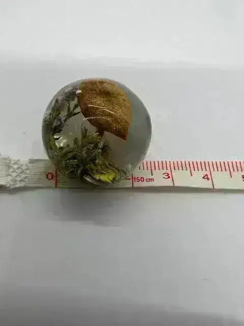 Mushroom Sphere, Ball or Pendant, Handmade with Real Dried Flora - Image 6