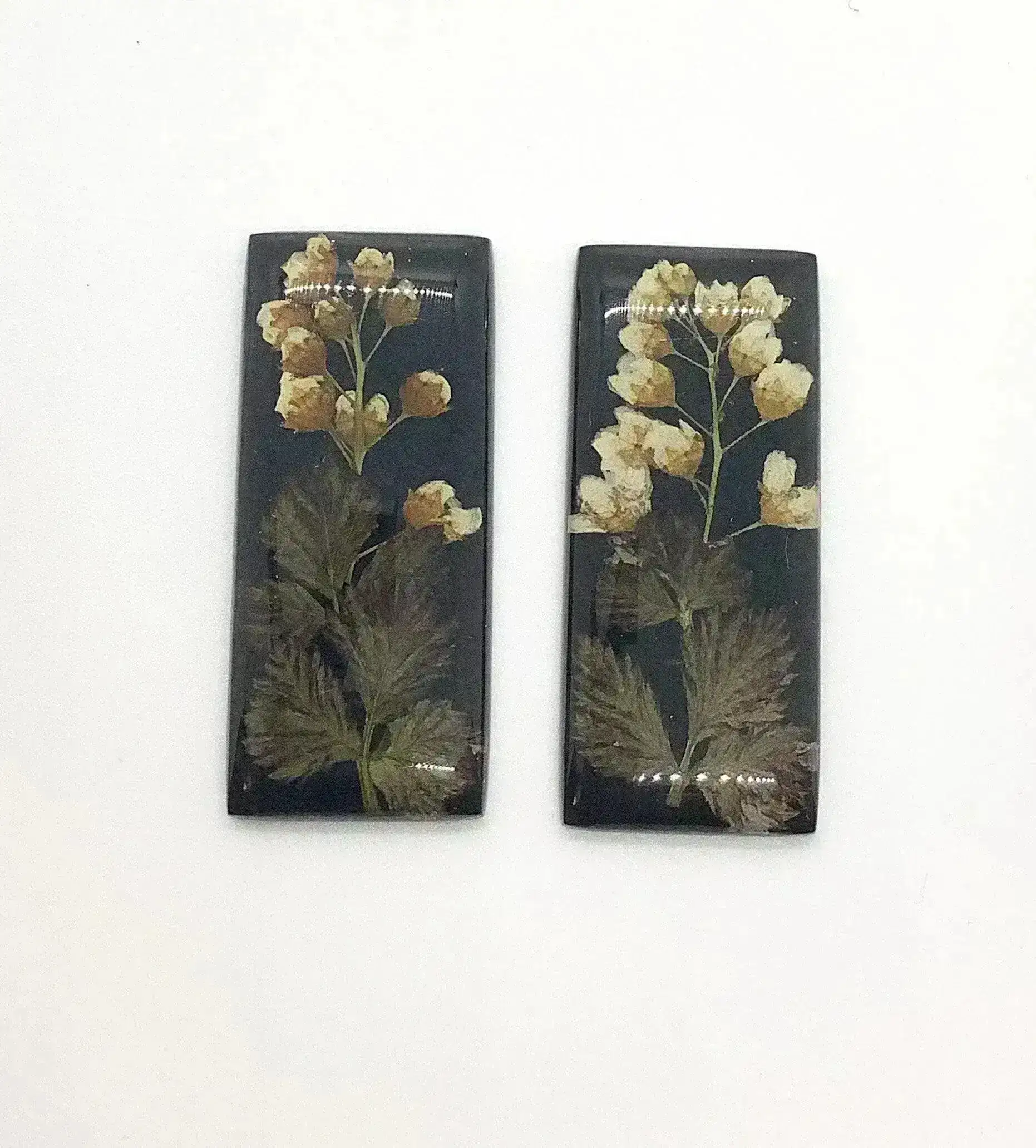 Upland Cabochons, 45x28mm, Handmade with Real Dried Plants & Flowers