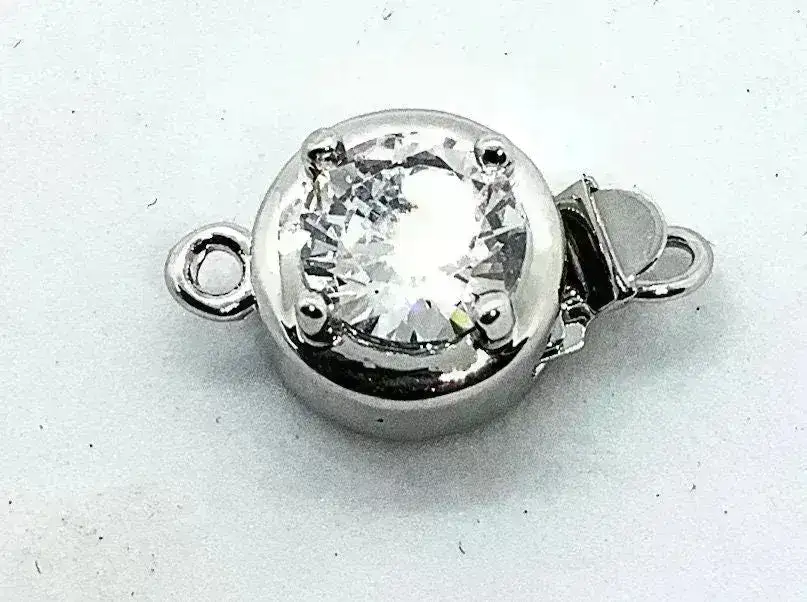 OPA! Cubic Zirconia Box Clasp, AB Crystal, 1 Strand, 2 Finishes - Image 5