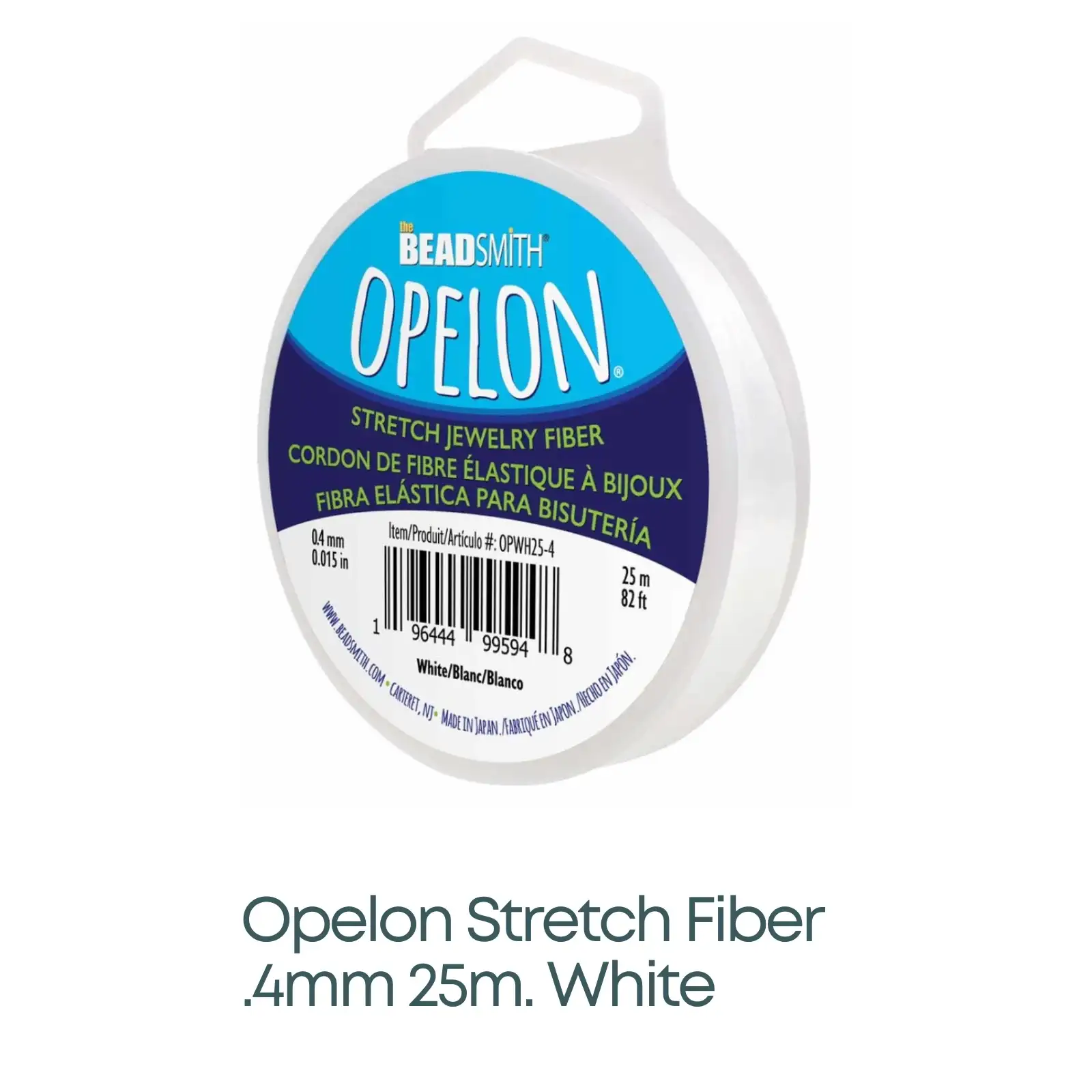 Opelon Stretch Fiber Cord, .4mm, White or Black - Image 7
