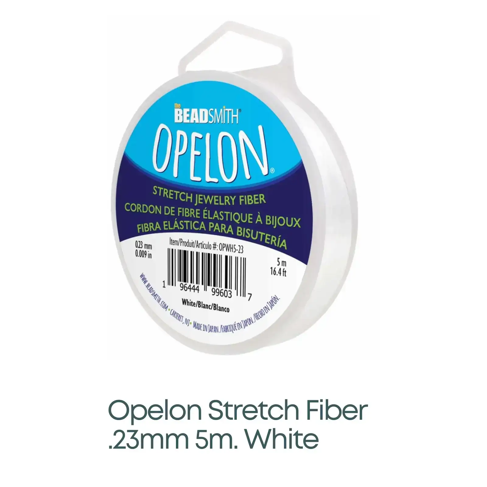 Opelon Stretch Fibre Cord, .23mm, White or Black - Image 4