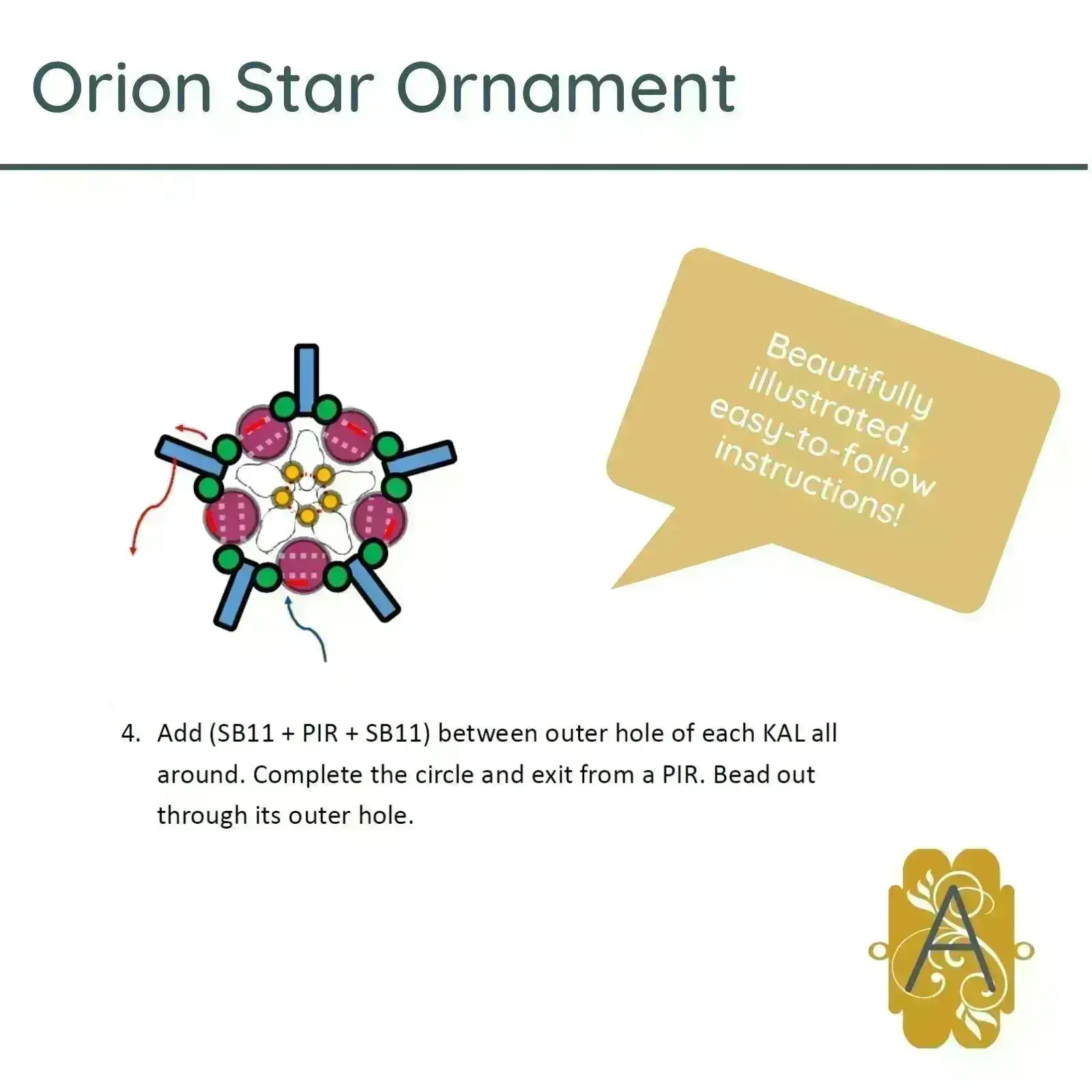 Orion Star Ornament Complete Bead Kit - Image 7