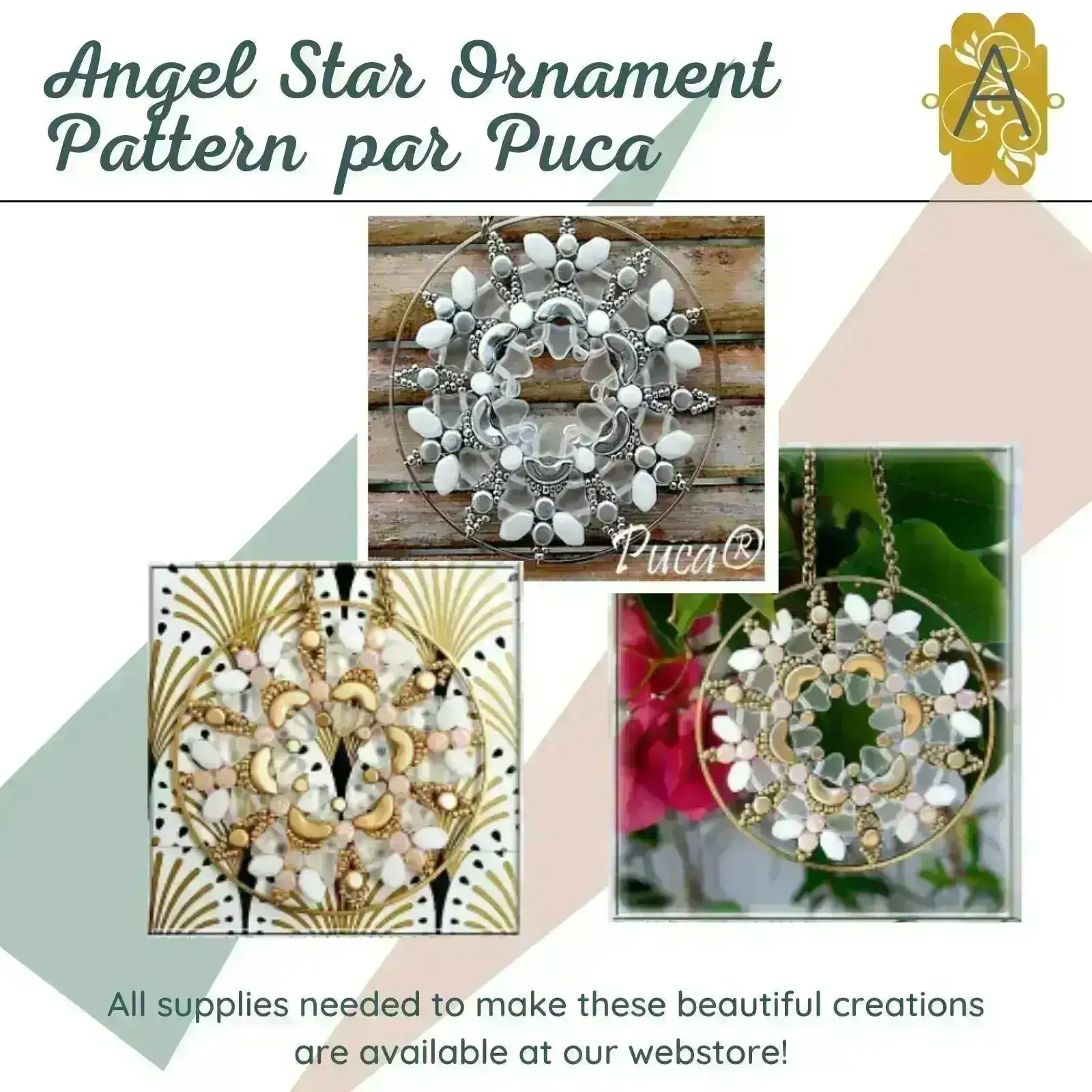 Angel Star Ornament Complete Bead Kit, by Les Perles par Puca - Image 5