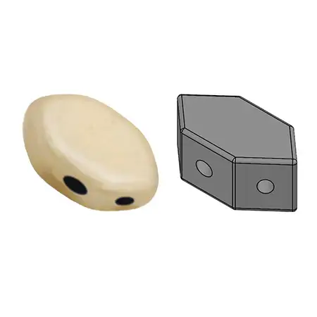 Paros Beads par Puca, Ceramic Look, 5g - Image 4