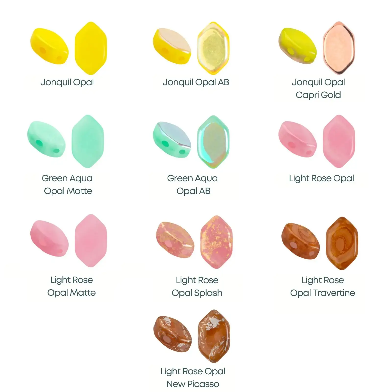 Paros Beads par Puca, Opal, 5g & 20g