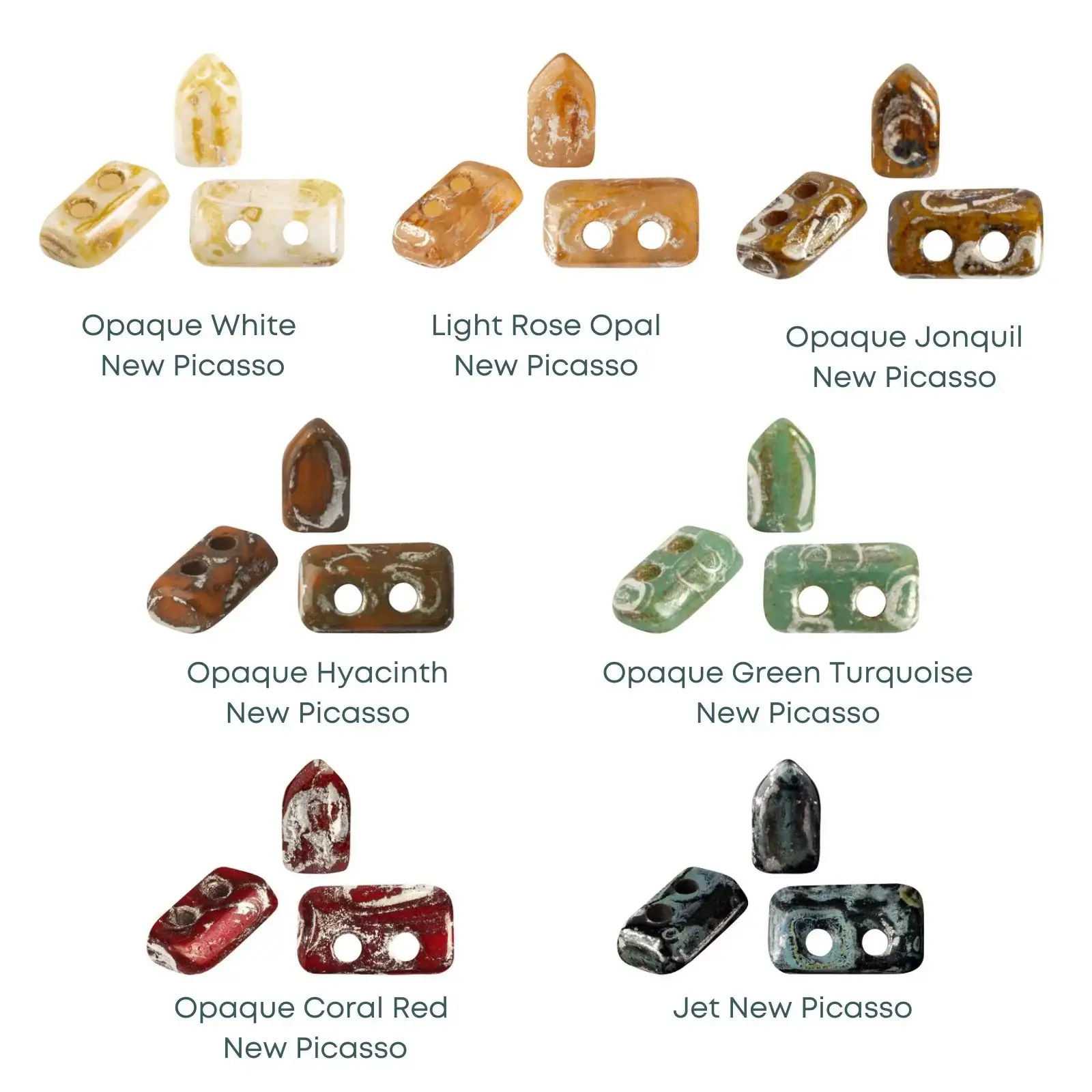 Piros Beads par Puca, New Picasso, 5g & 20g